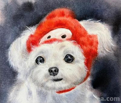 当小动物遇上水彩魔法，这波可爱暴击谁能扛得住，画风治愈到犯规 - 图画吧TUHUABA