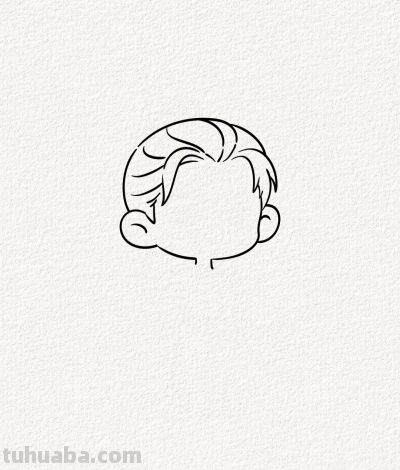 简笔勾勒帅气男孩丨涂鸦简笔画分享 - 图画吧TUHUABA