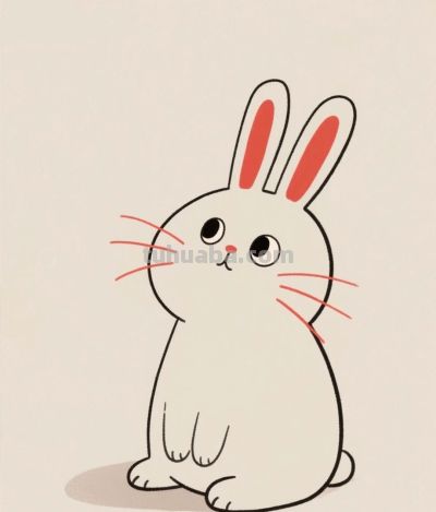 可爱的小兔子 瞬间萌化你的心丨甜凝AI简笔画分享 - 图画吧TUHUABA