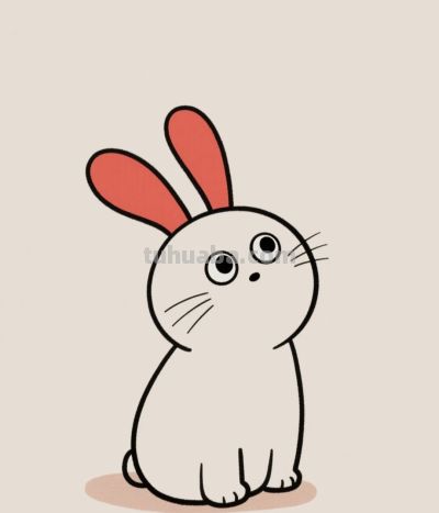 可爱的小兔子 瞬间萌化你的心丨甜凝AI简笔画分享 - 图画吧TUHUABA