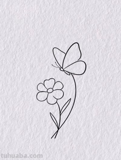 蝴蝶与花 定格春日温柔丨桉桉静简笔画分享 - 今日头条 蝴蝶与花 定格春日温柔丨桉桉静简笔画分享 - 图画吧TUHUABA