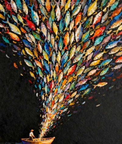 一大波彩色鱼来袭，也太震憾了吧 - 图画吧TUHUABA