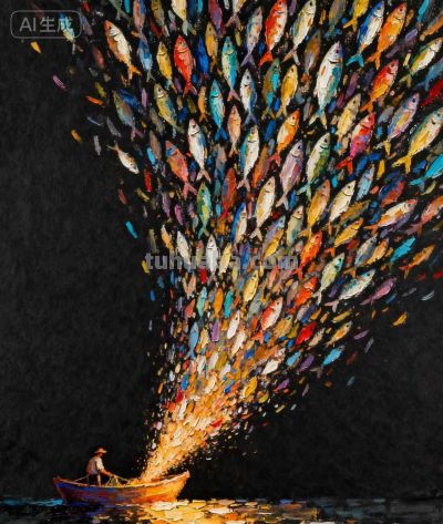 一大波彩色鱼来袭，也太震憾了吧 - 图画吧TUHUABA