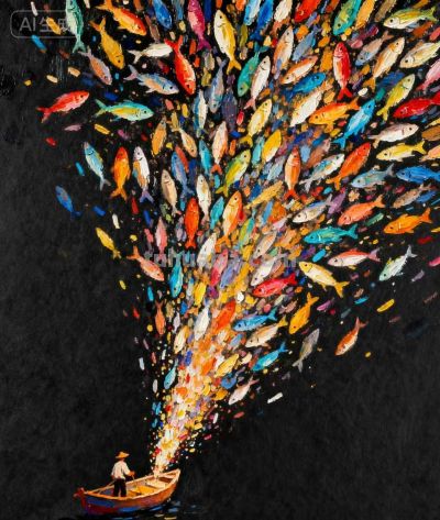 一大波彩色鱼来袭，也太震憾了吧 - 图画吧TUHUABA