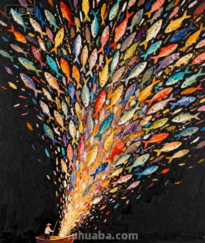 一大波彩色鱼来袭，也太震憾了吧 - 图画吧TUHUABA