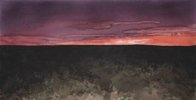 沉郁的诗性 —— 张向东 “奇异的风景” 系列水彩作品赏析 - 图画吧TUHUABA