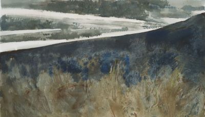 沉郁的诗性 —— 张向东 “奇异的风景” 系列水彩作品赏析 - 图画吧TUHUABA