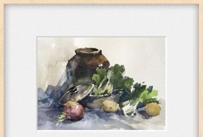 每日一画 | 水彩晕染里，藏着烟火人间的温柔余温 - 今日头条