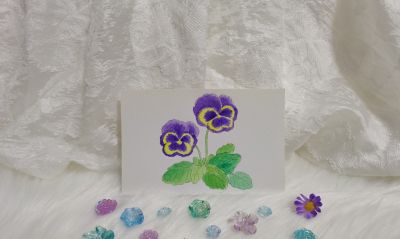 57 三色堇（绘画 水彩 果花甘06） - 今日头条