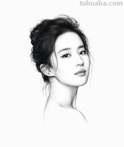 听说黑白照片好看的才是真好看？看看女明星的素描画像谁最美 - 今日头条