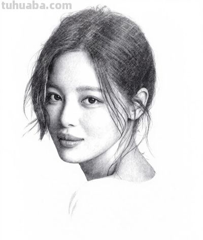 听说黑白照片好看的才是真好看？看看女明星的素描画像谁最美 - 图画吧TUHUABA