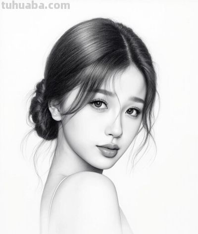 听说黑白照片好看的才是真好看？看看女明星的素描画像谁最美 - 图画吧TUHUABA