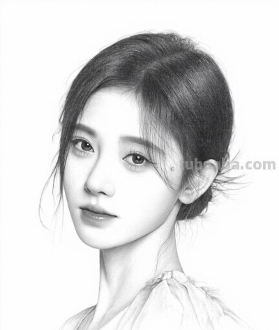 听说黑白照片好看的才是真好看？看看女明星的素描画像谁最美 - 图画吧TUHUABA