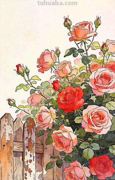 水彩玫瑰花 - 今日头条 水彩玫瑰花 - 图画吧TUHUABA
