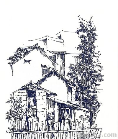 速写白描画 - 图画吧TUHUABA