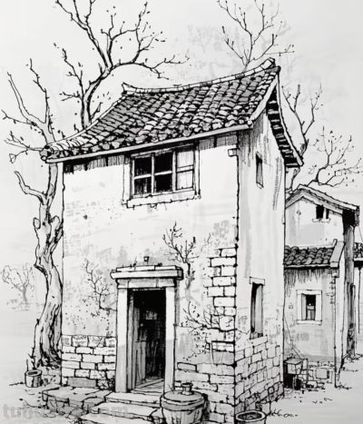 速写白描画 - 图画吧TUHUABA