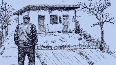 一个守墓人（钢笔速写） - 今日头条