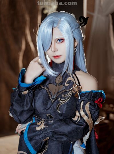 虎森森 原神 申鹤·冷花幽露COS - 图画吧TUHUABA