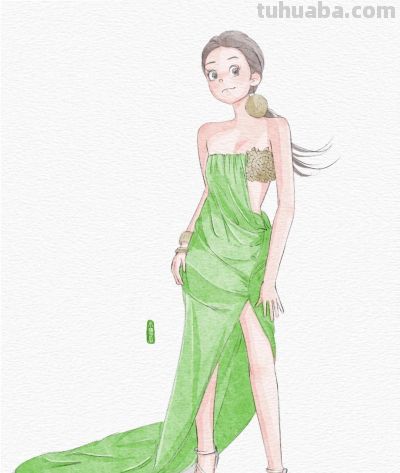 动漫感少女插画，把二次元的明媚和少女的灵动，画成了心动瞬间～ - 图画吧TUHUABA