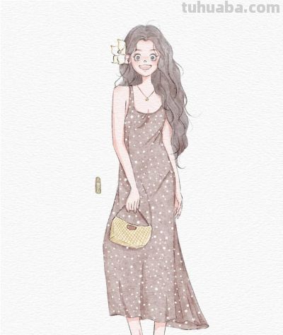 动漫感少女插画，把二次元的明媚和少女的灵动，画成了心动瞬间～ - 图画吧TUHUABA