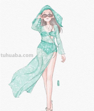 动漫感少女插画，把二次元的明媚和少女的灵动，画成了心动瞬间～ - 图画吧TUHUABA