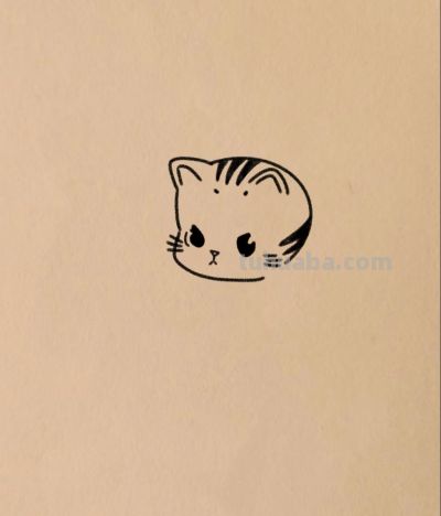 小猫挡坏事 好运自然来丨小白爱画画简笔画分享 - 图画吧TUHUABA