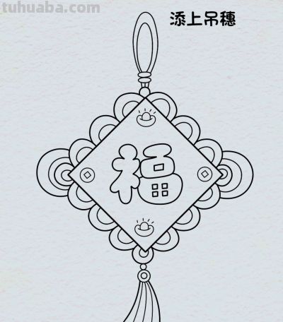 简笔画每日更新之福气满满 - 图画吧TUHUABA