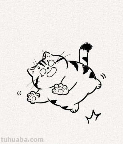 猫咪摔跤记 调皮又好笑丨涂鸦简笔画分享 - 今日头条
