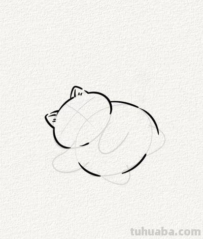 猫咪摔跤记 调皮又好笑丨涂鸦简笔画分享 - 图画吧TUHUABA