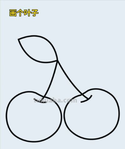 简笔画每日更新之樱桃 - 图画吧TUHUABA