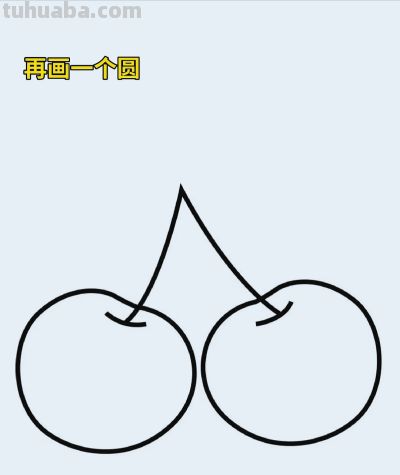 简笔画每日更新之樱桃 - 图画吧TUHUABA