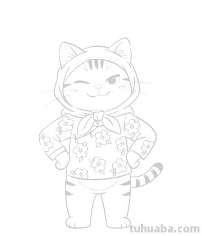 花袄头巾俏村猫 淳朴笑容暖寒冬丨涂鸦简笔画分享 - 今日头条 花袄头巾俏村猫 淳朴笑容暖寒冬丨涂鸦简笔画分享 - 图画吧TUHUABA