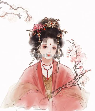 水彩晕染的古风群像，每一位都像从仙侠话本里走出来 - 图画吧TUHUABA