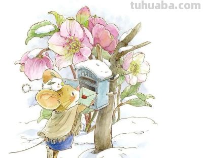 日本插画师Makiko Inatome的一组温柔治愈的水彩童话插画 - 图画吧TUHUABA