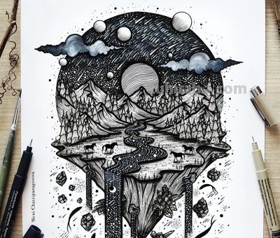 希腊插画师Melpomeni Chatzipanagiotou,自然元素与奇思妙想 - 今日头条 希腊插画师Melpomeni Chatzipanagiotou,自然元素与奇思妙想 - 图画吧TUHUABA