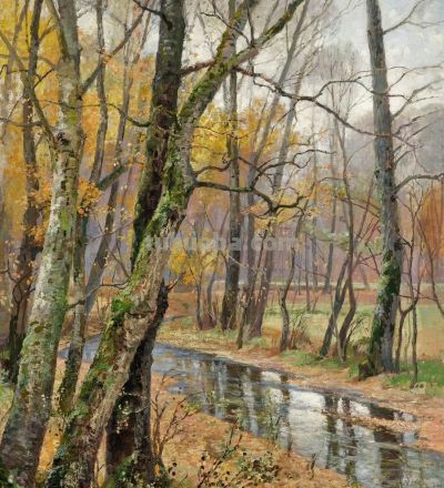 油画风景，奥地利风光 - 图画吧TUHUABA