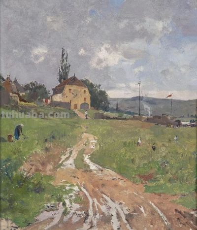 油画风景，奥地利风光 - 图画吧TUHUABA