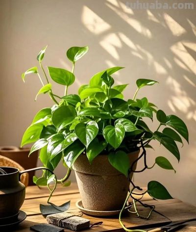 绿萝取枝别乱剪！3步取枝就活，新手也能养出爆盆绿萝 - 图画吧TUHUABA