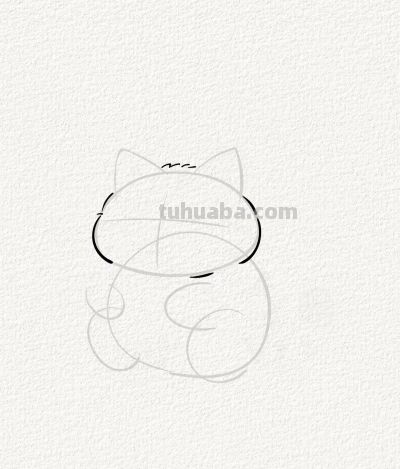 猫咪喝奶茶 简笔勾勒趣无穷丨涂鸦简笔画分享 - 图画吧TUHUABA