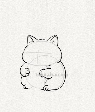 猫咪喝奶茶 简笔勾勒趣无穷丨涂鸦简笔画分享 - 图画吧TUHUABA