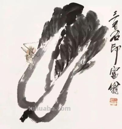 夏天别光吃瓜！跟我学两笔写意蔬果，墨香里自带清凉 - 图画吧TUHUABA