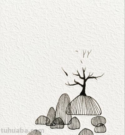 傲立寒山一点红 独守清霜见风骨丨燕子简笔画分享 - 图画吧TUHUABA