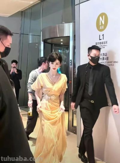 明星礼服插画版太绝了！仿佛把星河与童话穿在了身上 - 图画吧TUHUABA