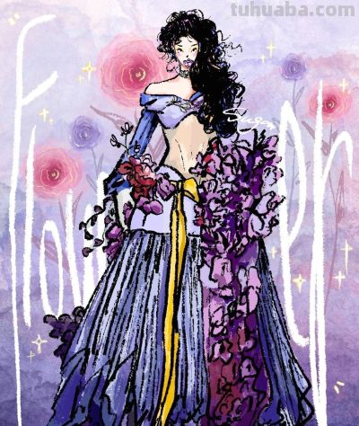 明星礼服遇上手绘笔触，次元壁破出绝美火花，高级感拉满！ - 图画吧TUHUABA