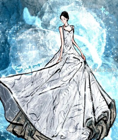 明星礼服的 “二次元打开方式”，每一幅都像从梦境里走出来的 - 图画吧TUHUABA