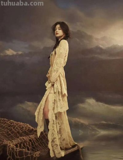 明星礼服的 “二次元打开方式”，每一幅都像从梦境里走出来的 - 图画吧TUHUABA