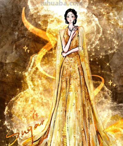 明星礼服的 “二次元打开方式”，每一幅都像从梦境里走出来的 - 图画吧TUHUABA
