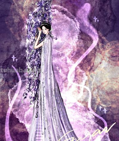 明星礼服的 “二次元打开方式”，每一幅都像从梦境里走出来的 - 图画吧TUHUABA