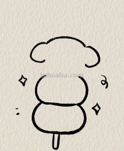 简笔画每日更新之糖葫芦 - 图画吧TUHUABA