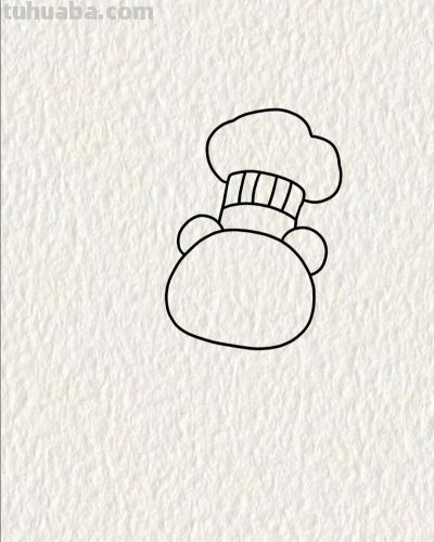 熊猫厨师掌勺 美味萌趣全都有丨画个简笔画分享 - 图画吧TUHUABA